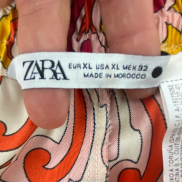 NWT Zara Flowy Printed Shorts 8066 035 330 - Size XL - Picture 3 of 11